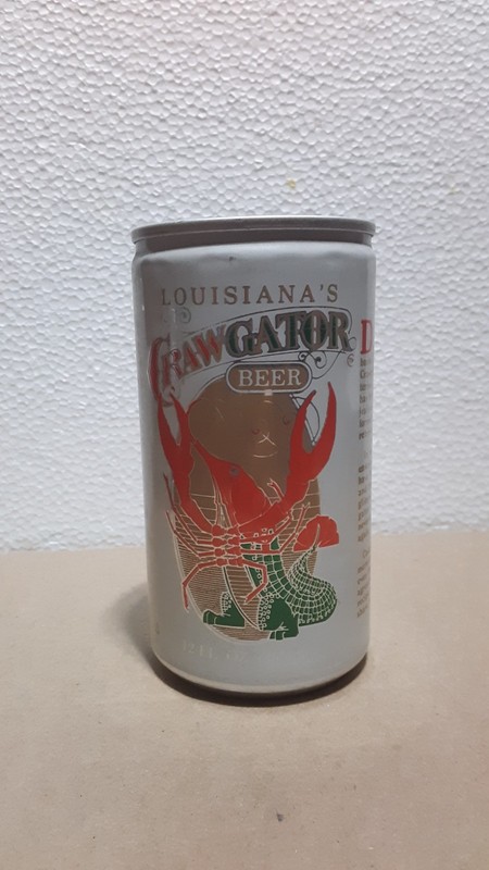 Crawgator Beer Can, empty, by Royal Brewing Co., New Orleans, LA