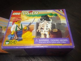 ⭐(1&times;) Lego Pirates 1996 Skeleton Crew 6232 100%Complete Box+Ins⭐