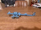 Vintage 1960's Tonka Blue Boat Trailer 14" Long Pressed Steel Toy Twin Axle