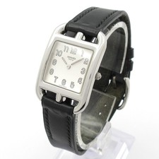HERMES Cape Cod Double Tour CC1.210 1****** Silver Black Women's Wrist Watch 2