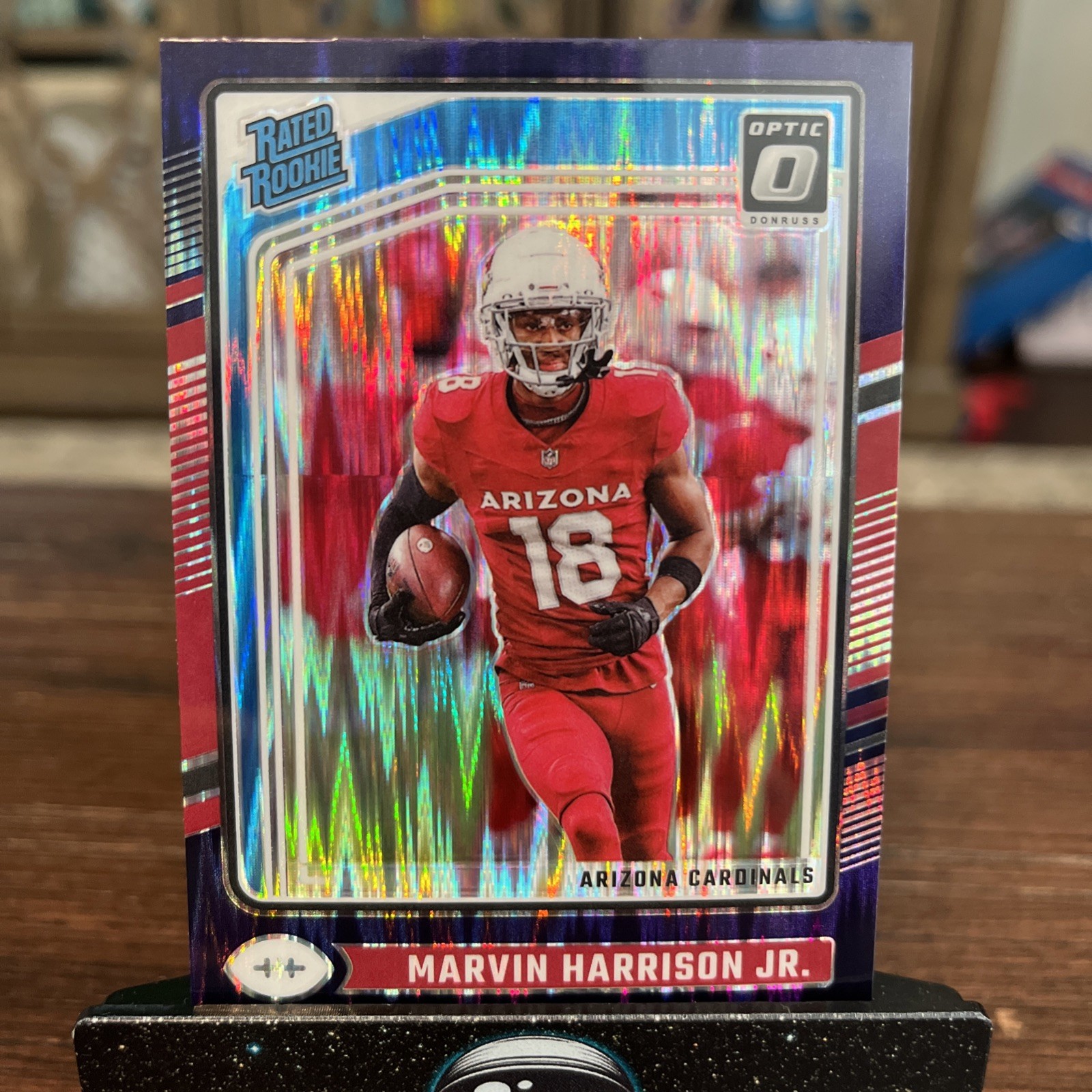 Marvin Harrison Jr. Panini Donruss Optic #276 Purple Shock
