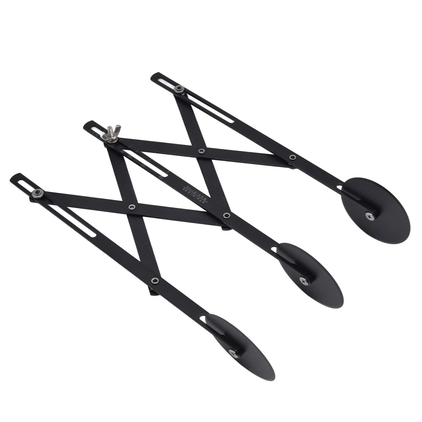 3 Wheel Pastry Cutter, Stainless Steel Pizza Cutter Wheel, Multifunctional Sa...