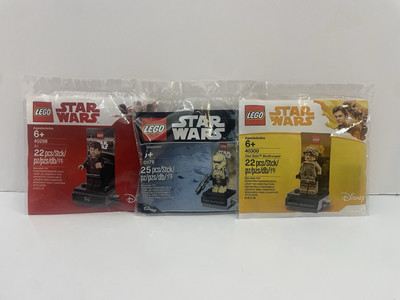 Lego Star Wars 40176 Scarif Stormtrooper, 40300 Han Solo Mudtrooper, 40298 DJ