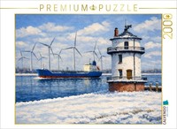 Calvendo Puzzle Old Balje Lighthouse | 2000 Pieces, Finished Size 35.4 × 26.4 In