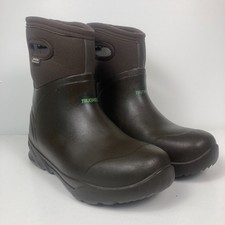 Bogs Waterproof Boots Mens Sz 10 Trugreen Neo-Tech Soft Toe Brown Hunt Garden