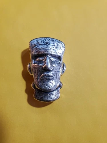 1.5 oz. 999 Fine Silver Frankenstein Head - 3D - Monarch Precious Metals