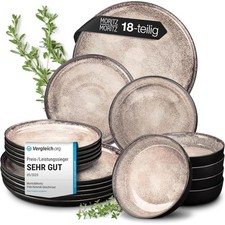 VIDA 18-teiliges Geschirrset Tafelservice 6 Personen Kombiservice