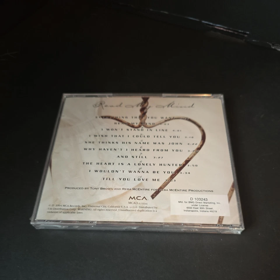 Reba McEntire - Read My Mind (CD, 1994) MCA Records Foto 2 de 2