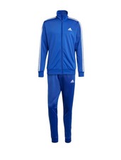 Adidas Men's Basic 3-Stripes Tricot 2 Piece Tracksuit - Blue Medium 