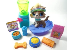 Littlest Pet Shop Grey Collie #67 with accessories Authentic