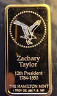 Zachary Taylor President EGP Hamilton-999 Silver 1 Oz Ounce Art Bar Bullion Rare