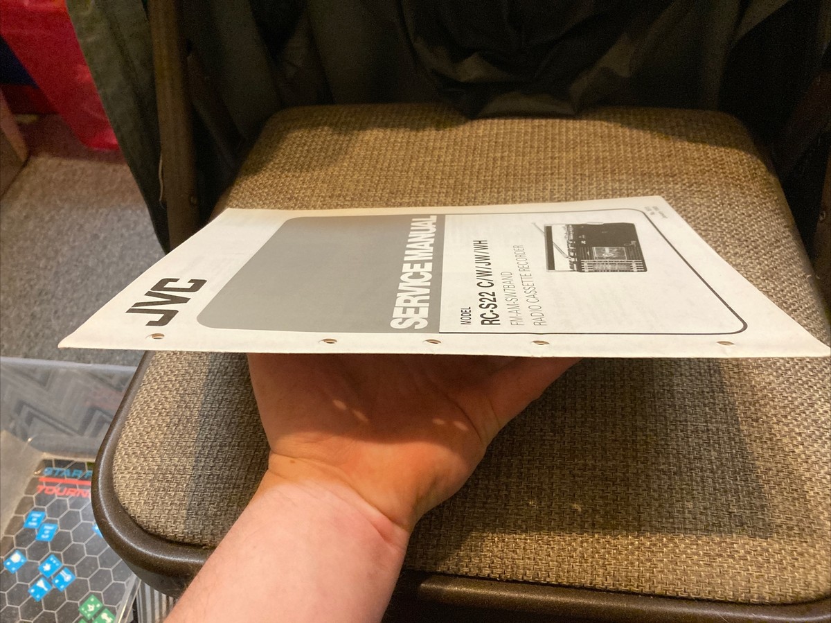 JVC RC-S22 C/W/JW/WH Radio Service Manual Original | eBay JVC RC-S22 C/W/JW/WH Radio Service Manual Original | eBay