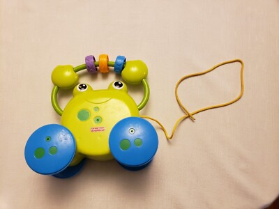 Fisher-Price Growing Baby Pull-Along Frog Baby Pull Activity Toy