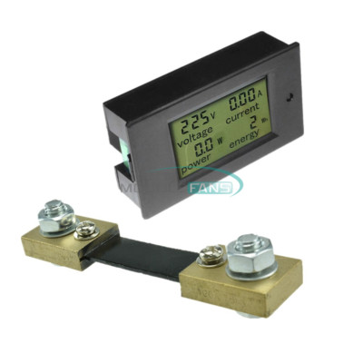100A LCD Digital Volt Watt Current Power Meter Ammeter Voltmeter Meter+Shunt-
