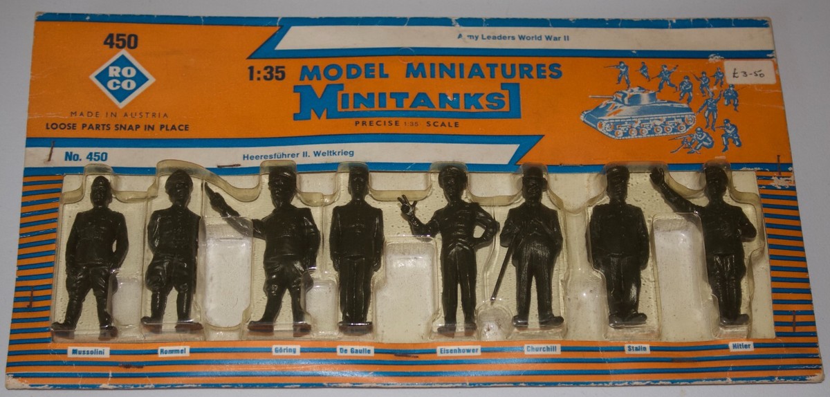 roco minitanks 450 rare leaders ww11 Toy Soldiers carded Box 1/35