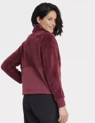 Sweat-shirt femme rose antique en matière synthétique pour le fitness
