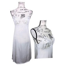 Vassarette Intimates Slip Dress Size 34 White Adjustable Straps Lingerie