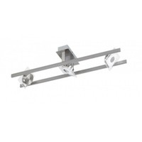 Led Deckenleuchte 3 Flammig Je 300Lm Schwenkbar Kippbar Deckenlampe Nickel Matt