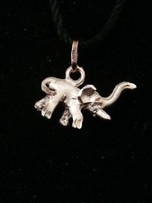 Vintage Sterling Silver Detailed Dainty Elephant Pendent/Charm. Make Offer 2003