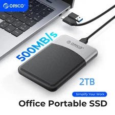 ORICO 2TB External SSD 2 in 1 Portable Solid State Drive USB C USB 3.2 PSSD