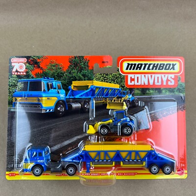 2024 Matchbox Convoys Ford C900 Cabover & Gravel Trailer Backhoe 1