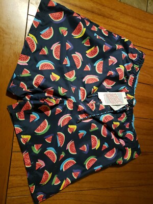 NWT $40 Broken Threads Surf Men's Shorts Navy Watermelon Swim SHorts XL