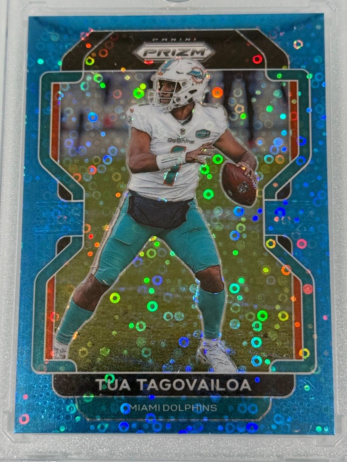 2021 Panini Prizm No Huddle Blue Prizm /79 Tua Tagovailoa #107..FRESH LOOK...