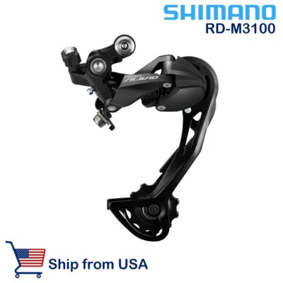 Shimano Alivio RD M3100 MTB Mountain Bike 9 Speed Rear Derailleur Shadow