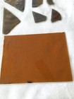 Lot of 34 PCS. Vintage Brown.Amber.Lavender.SLAG GLASS.OLD.+1 Plain Amber Pc. — photo 9