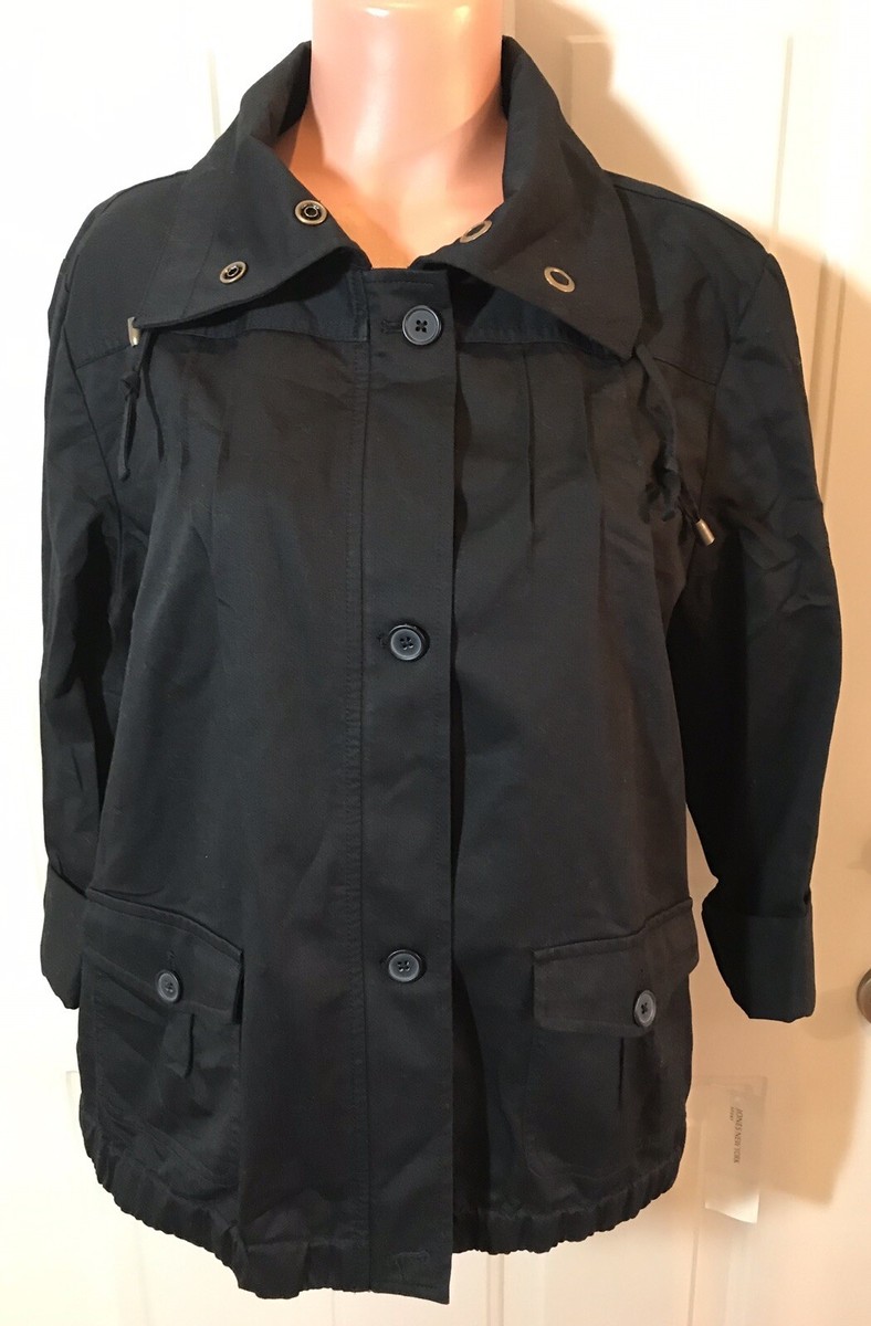 JONES ジャケット XLサイズ JONES NEW YORK, Sport, Size Large, Black Jacket w/Zipper & Button