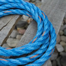High Tenacity Polypropylene Rope Blue With Orange Tracer Danline Polyolefin