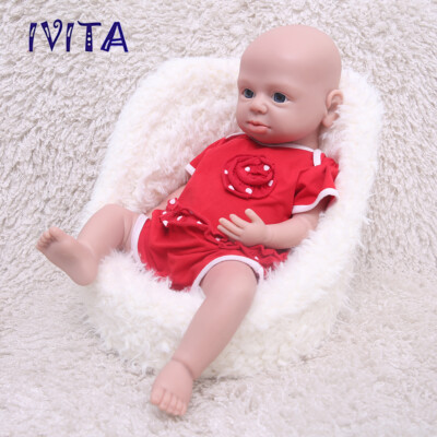 19'' Full Silicone Reborn Baby Doll Newborn Lifelike Realistic Silicone Doll
