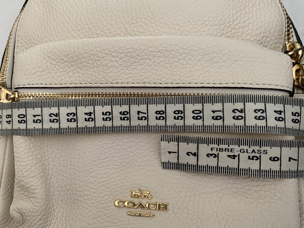Coach Mini Charlie Cream Pebble Leather Backpack A1881 F28995 NEW Coach F28995 Leather Mini Charlie | Mercari main image 2