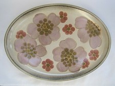 Vtg. Denby-Langley Gypsy Stoneware 12 Oval se...