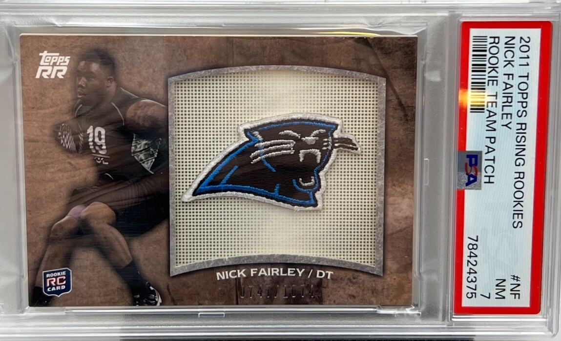 Nick Fairley Topps Rising Rookies Rookie Team Patch #NF Base
