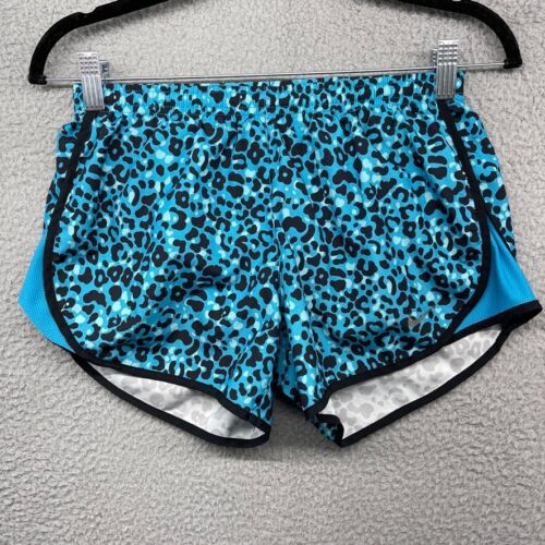 Nike Dri-Fit Womens Running Shorts Blue Leopard Print Drawstring Size XS |  eBay