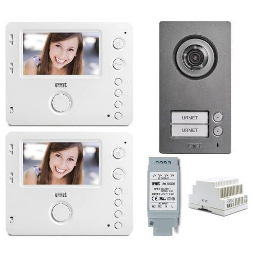 Urmet 1722/94 Kit Videocitofono con 2 Fili Miro Mikra
