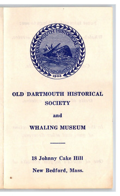 Old Dartmouth Historical Society and Whaling Museum Brochure