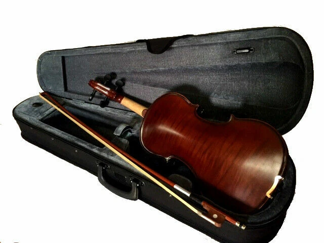 NEW 4/4 FULL SIZE VINTAGE DARK FLAMED CONCERT VIOLIN/FIDDLE-GERMAN - Image 2 of 4