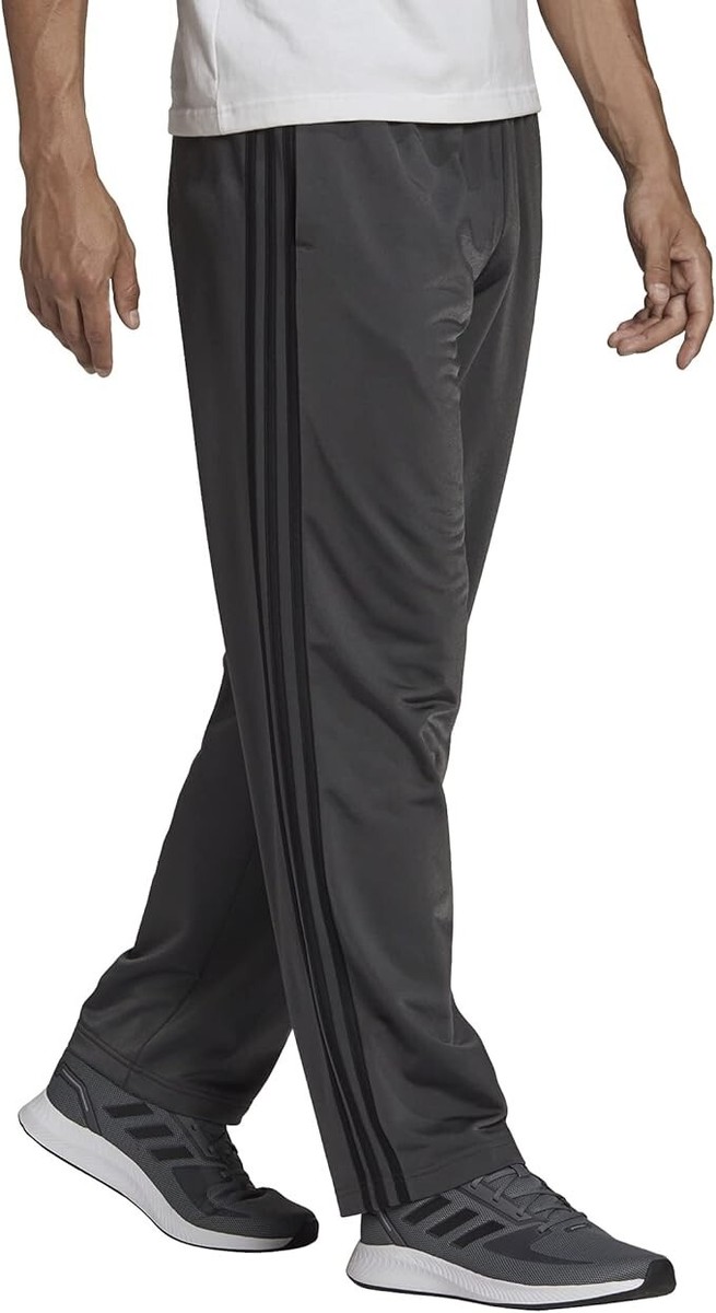 adidas men Primegreen Essentials Warm-Up Open Hem 3-Stripes Track