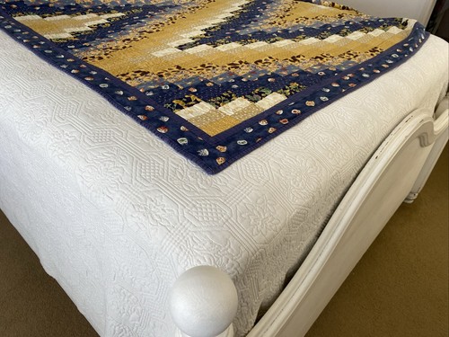 Handmade Reversible Patchwork Quilt /Coverlet Bedspread Cats 285 cm x 250 cm - Picture 10 of 23