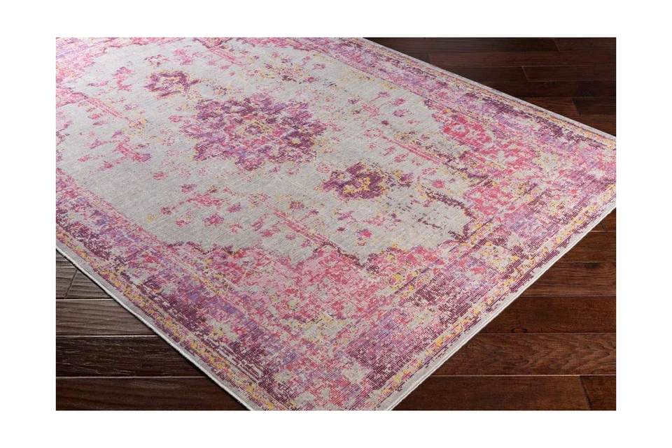 Livabliss Emilio Updated Traditional Area Rug,5'3" x 7'1",Bright Pink - Image 3 of 4