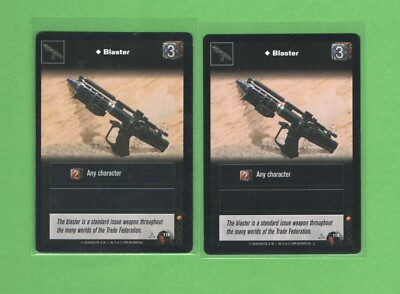 2x Blaster -  #119 - Young Jedi CCG - Menace of Darth Maul 