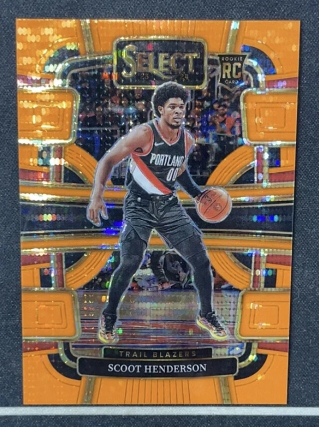 Scoot Henderson 2023-24 Panini Select 15/15 Orange Pulsar Concourse RC #77