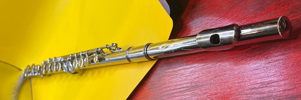 Flauta de plata Gemeinhardt con estuche rígido Elkhart, IND Foto 2 de 4