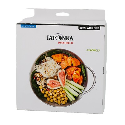 Tatonka Schale Bowl with Grip, 18 x 5 cm, Silber