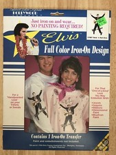 NEW OLD STOCK Elvis Presley Full Color Iron On Design 57887 Rock N Roll Elvis