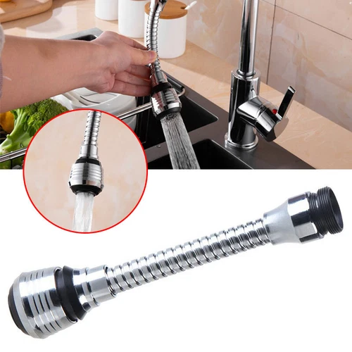 360° Tap Water Nozzle Filter Flexible Spray Head 2 types Kitchen Faucet Extender
