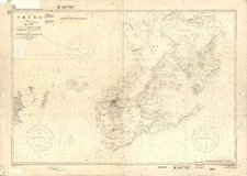 18"x24" Map South Okinawa Island Japan Southwest Islands Nippon Nansei Syot