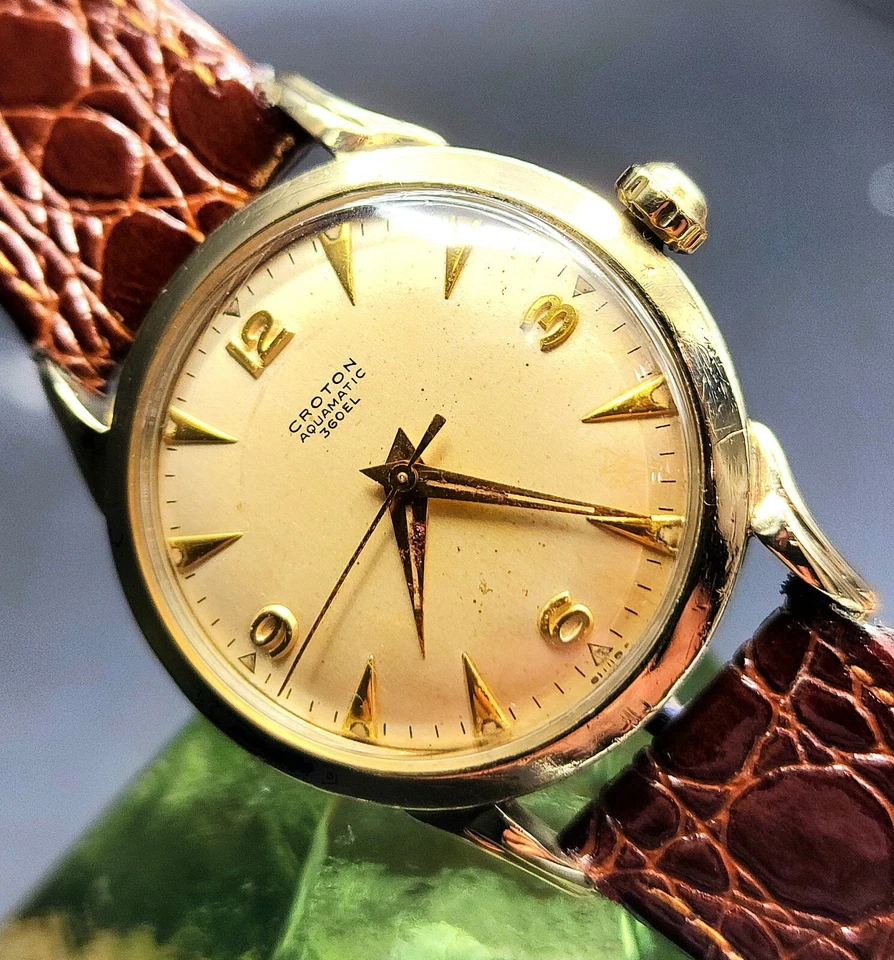 Reloj Hombre Vintage Croton "Aquamatic" 1967 ¡Con Caja Original, Papeles y Recibo!! Foto 2 de 4
